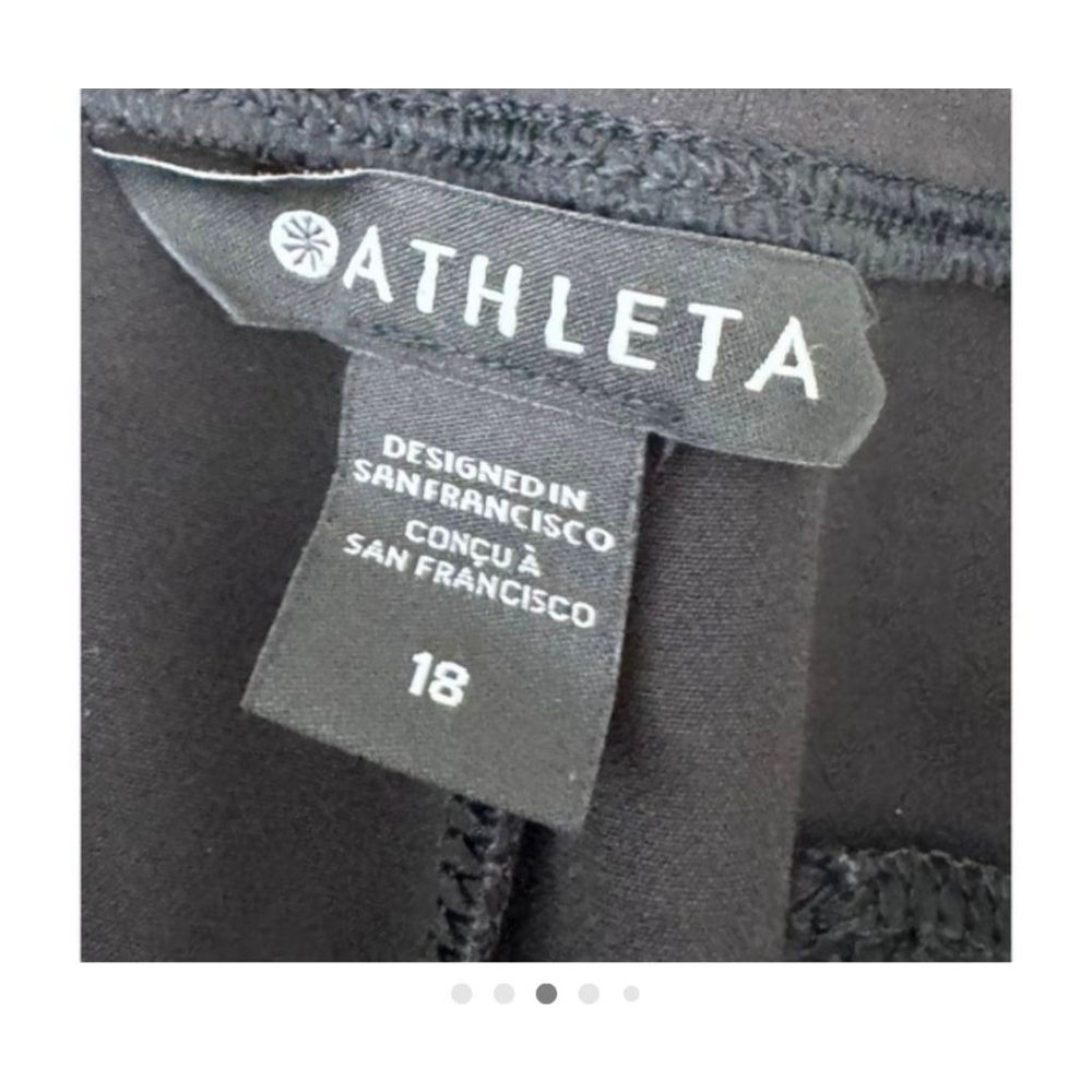 Athleta endless high rise Black Ankle & Cropped Pants Size 18 officecore - Picture 3 of 4